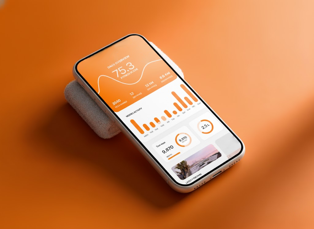 FitFlow fitness app interface